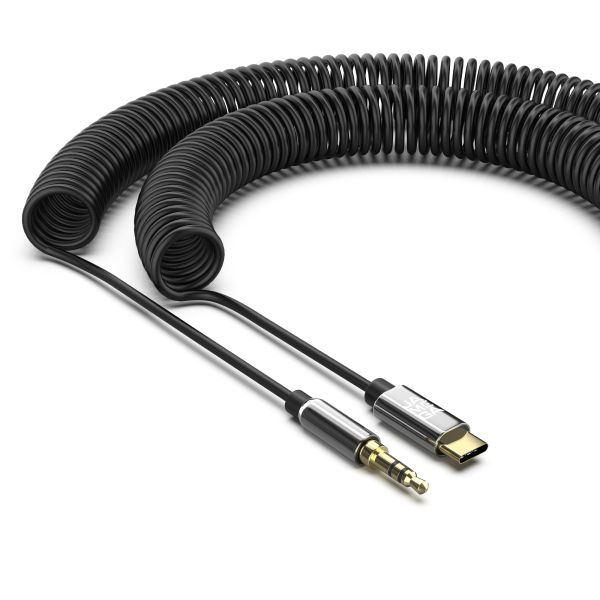 USB-C auf Aux Kabel, 3,5mm - Silber
