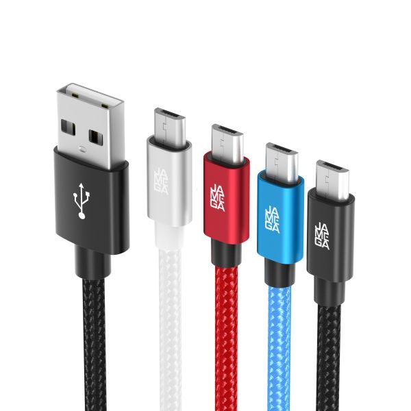 Micro USB Kabel Ladekabel Daten für Tablet Samsung Huawei PS4 XBOX LG | 0,5m - 3m Bunt