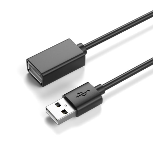 USB 2.0 Verlängerung - Schwarz