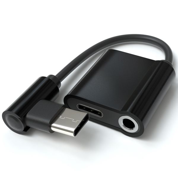 USB-C Male - 3.5mm AUX Female + USB-C Female
