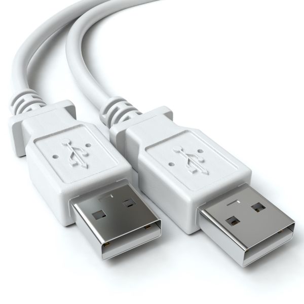 USB-A Verbindungskabel, 2.0, grau - Variation