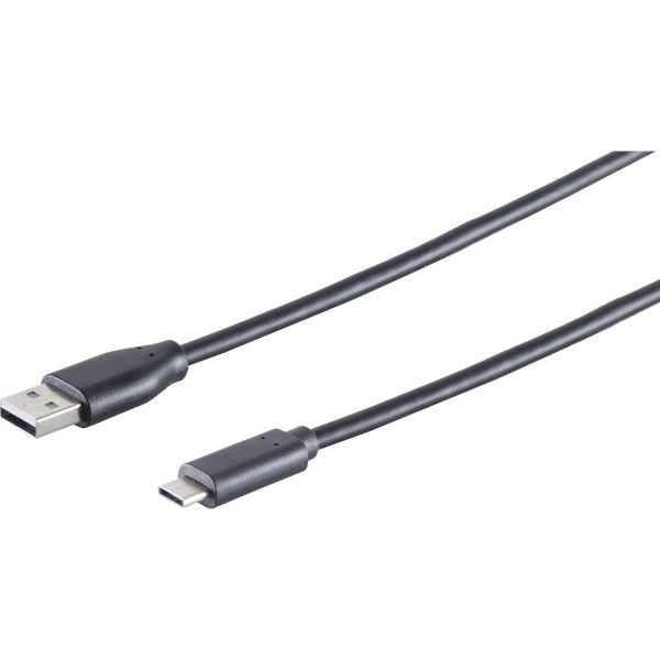 USB 2.0 A Adapterkabel, Type-C, schwarz - Variation