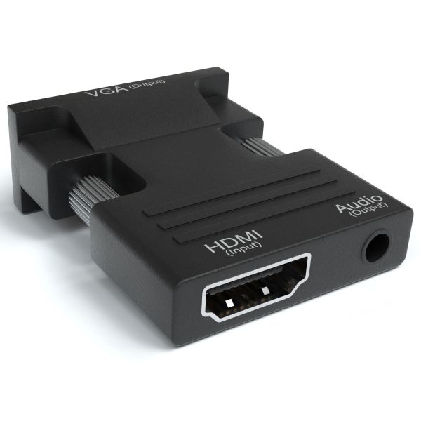 HDMI - VGA Adapter Slim inkl. Aux Kabel