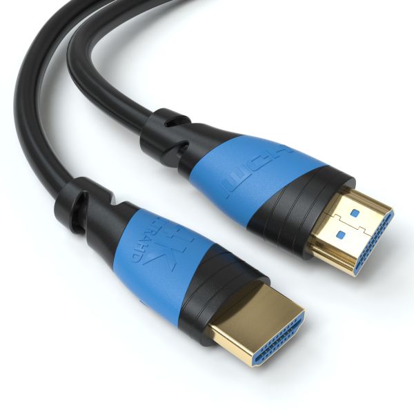 4K U-HD 2.0 HDMI Kabel - Plug Schwarz/Blau - Variation