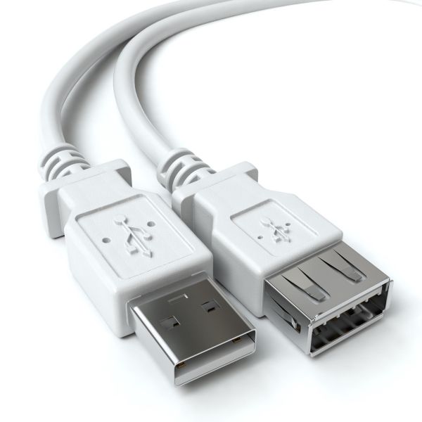 USB-A Verlängerungskabel, 2.0, grau - Variation