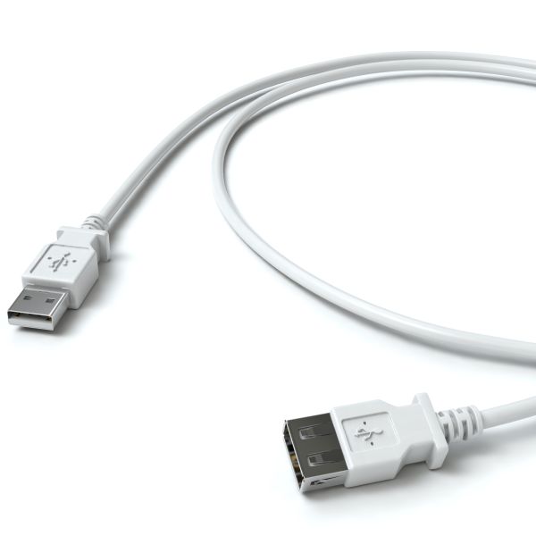 USB-A Verlängerungskabel 2.0 - Weiß