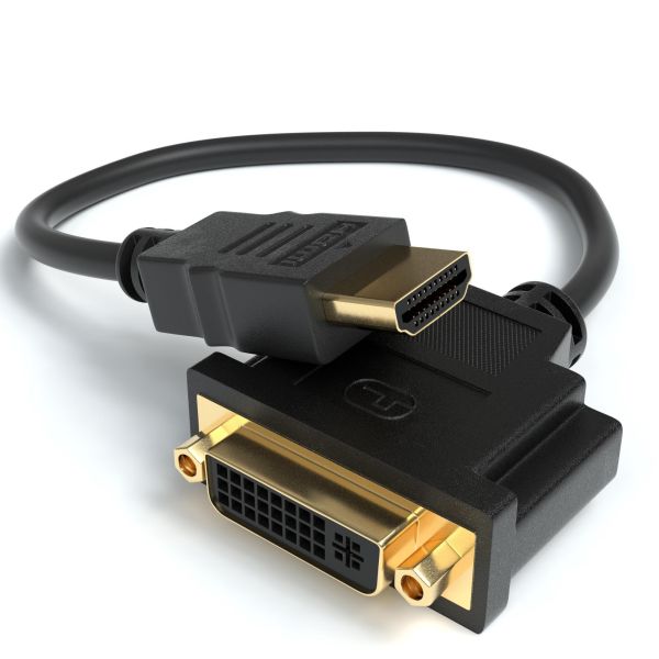 HDMI Male - DVI Female Adapter 0,1m