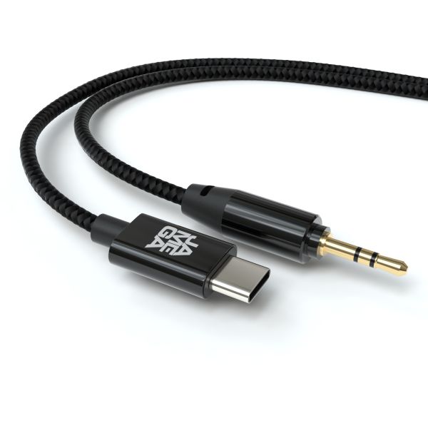 USB-C auf Aux Kabel, 3,5mm - Schwarz