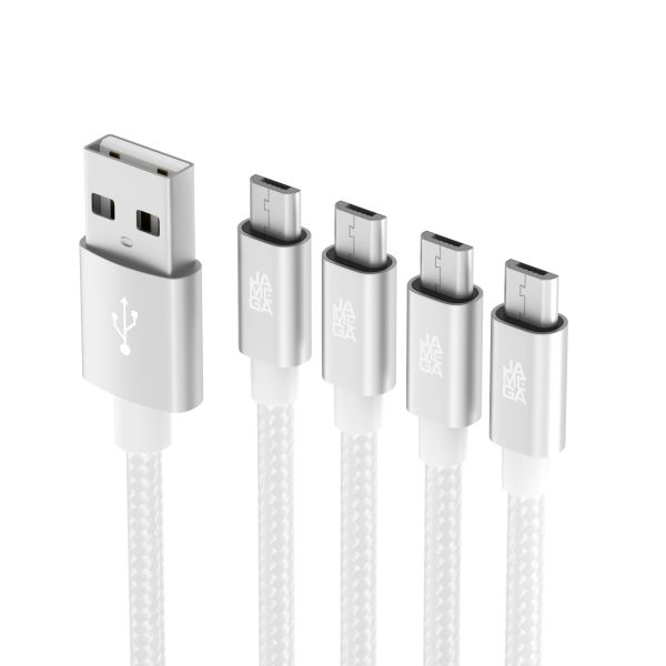 Micro USB Kabel Ladekabel Daten für Tablet Samsung Huawei PS4 XBOX LG | 0,5m - 3m Weiß