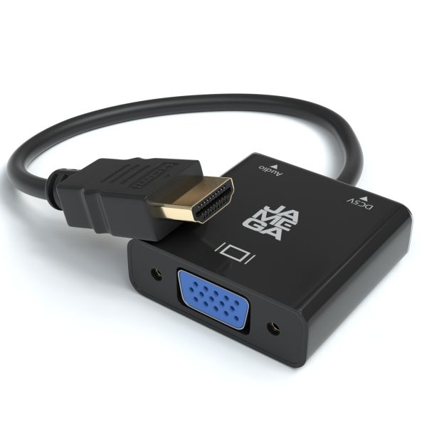 HDMI zu VGA Adapter - Aktiv inkl. Aux &amp; USB Kabel