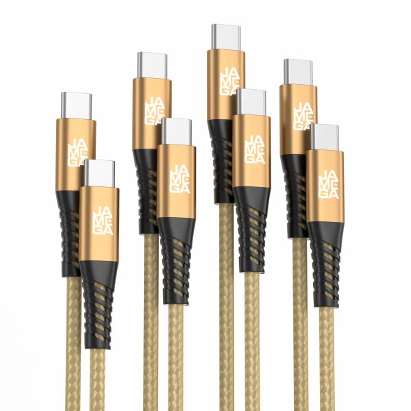 USB-C Kabel - Gold 0,5 - 3m 4er Set