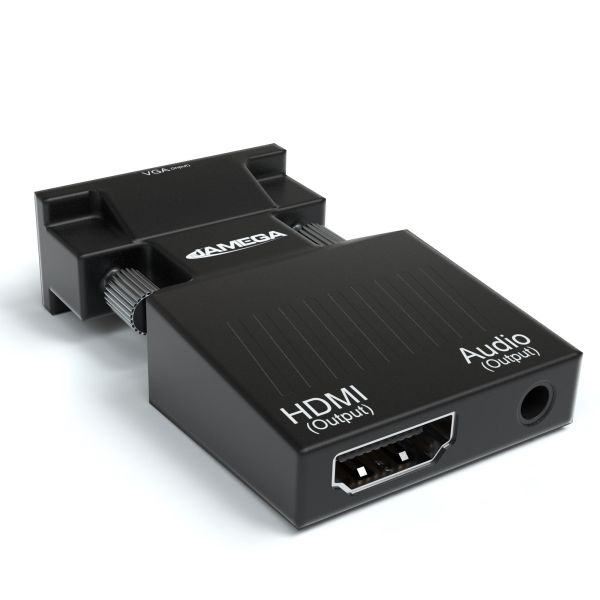 VGA Stecker auf HDMI Buchse Adapter mit Audio und USB Power