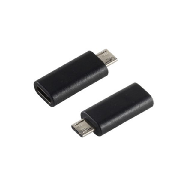 Micro USB zu USB-C Adapter, 2.0 schwarz