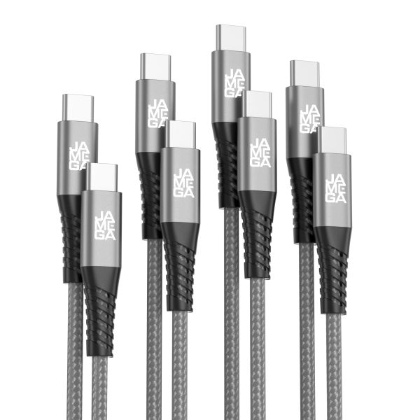 USB-C Kabel - Grau 0,5 - 3m 4er Set