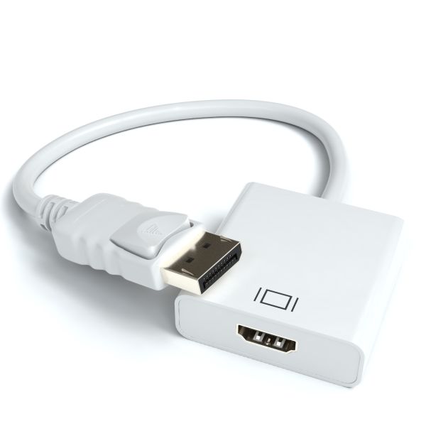 DisplayPort zu HDMI A Female Adapter - Weiß